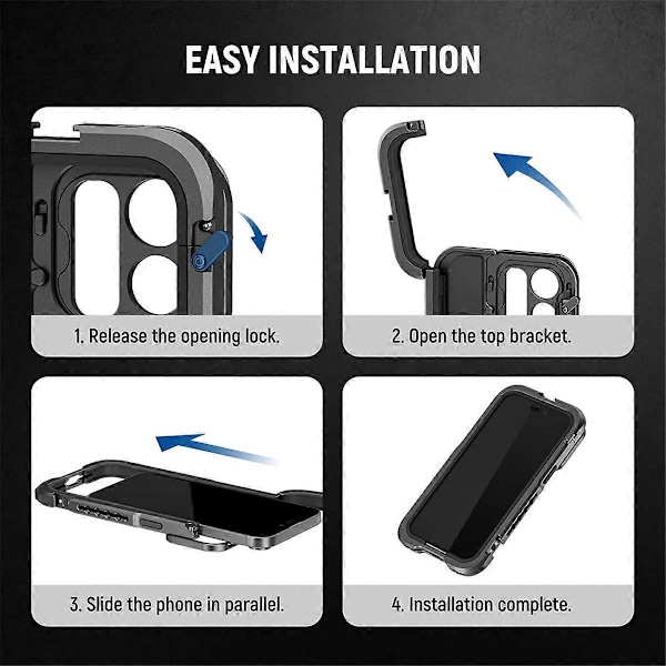 Telefonbur til 15 Pro Max Quick Release Video Rig