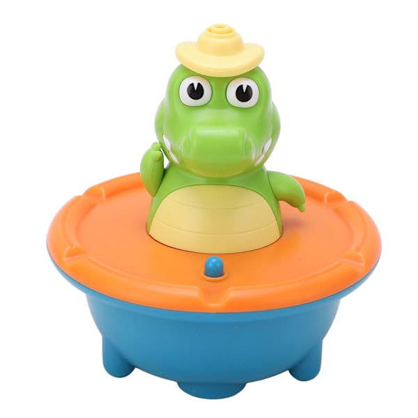 Vattenspruta Krokodil 5 lägen Färgglad fontän Krokodilform Baby Toddler Badleksak Set Orange