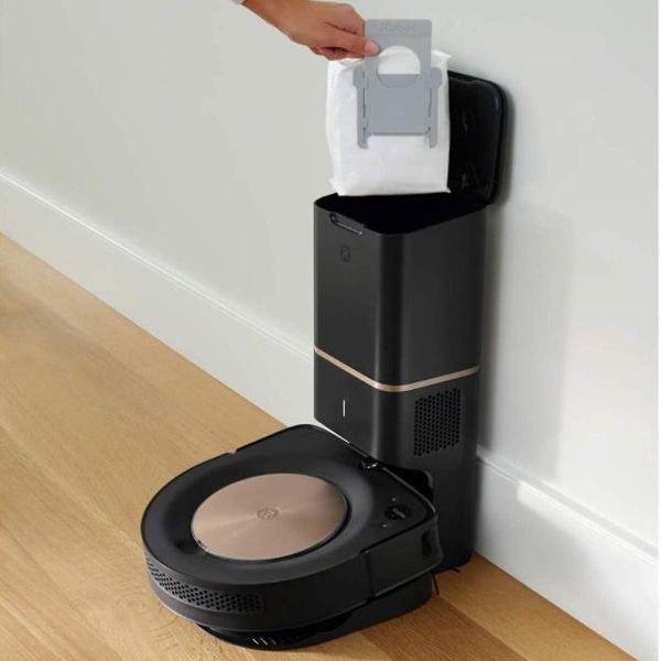 Pakkauksessa 8 vaihtotyhjiöpussia iRobot Roomba I7 I7+/i7plus E5 E6 E7:lle - Yhteensopiva Clean Base automaattisen tyhjiöjärjestelmän kanssa