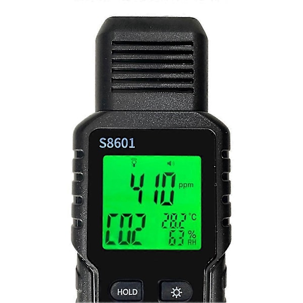 3 i 1 CO2 Måler Luftkvalitetsmonitor Håndholdt 5000Ppm CO2 Monitor Måling Kuldioxid / De