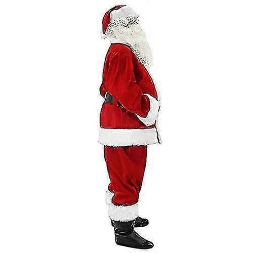 Luksus Julemandskostume til mænd, 11 dele XL