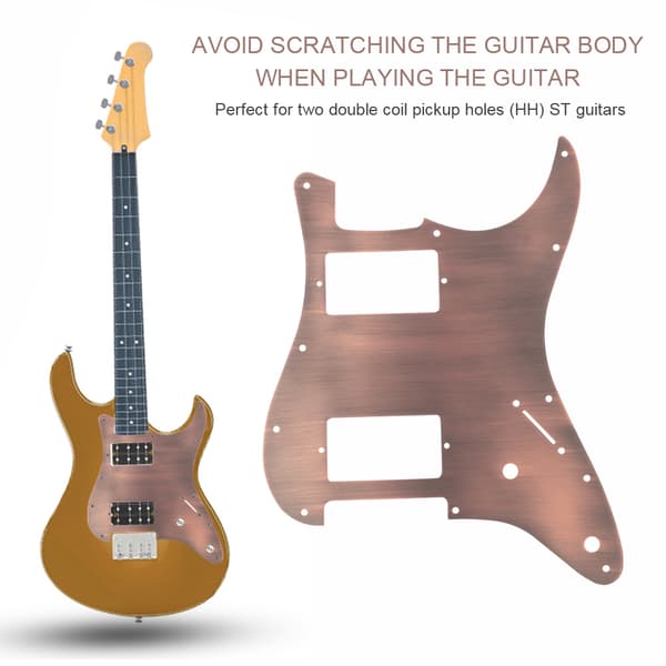 Gitarer Kobber HH Plekterbrett & Bakplate Tremolo Hulromsdeksel for ST Gitar