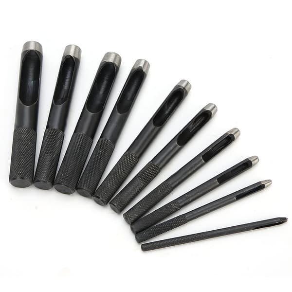 10 st DIY läderhantverk ihålig hålstanssats läderbälteshålstans 1mm-10mm