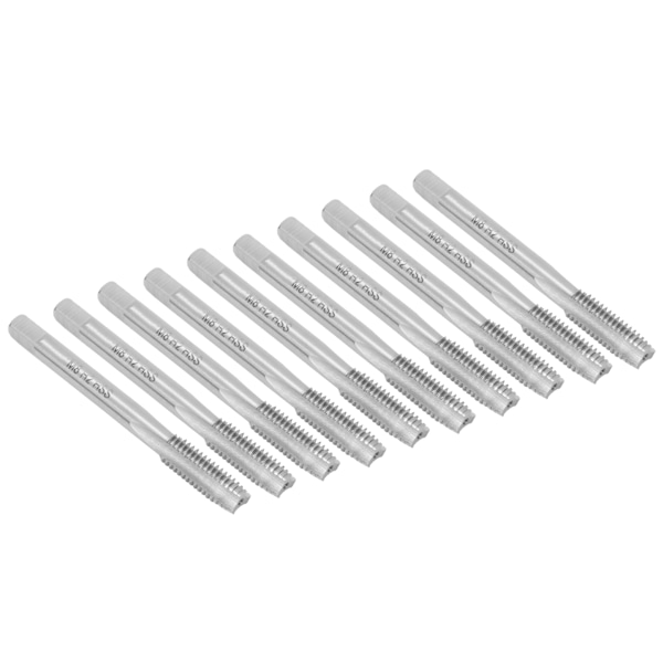 10 kpl High Speed ​​Steel Kierrehana Suora huilu kierretappisarja Set M8 x 1,25mm