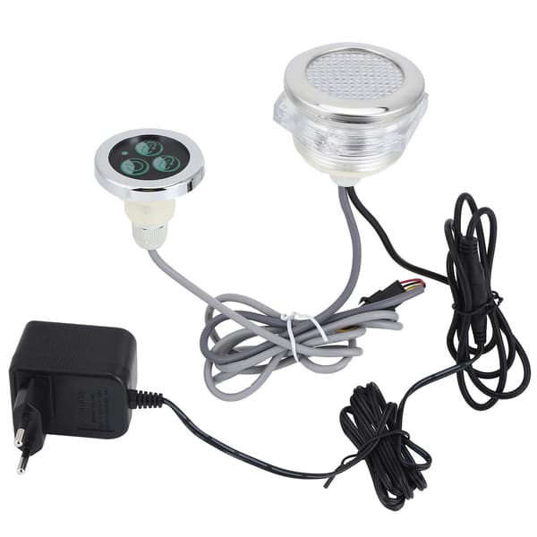 Farverige undervandslys 12V vandtæt LED-lampe med controller til pool boblebad EU 230-240V