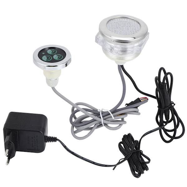 Farverige undervandslys 12V vandtæt LED-lampe med controller til pool spabad EU 230-240V