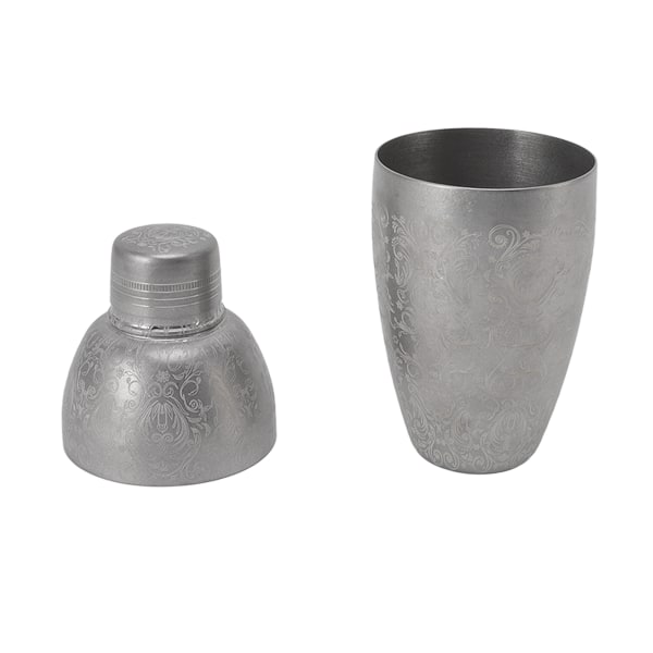 Boston Cocktail Shaker 304 Rustfritt Stål Bartending Mikser Shaker Bar Vinkopp for Bartender Amerikansk Utskåret