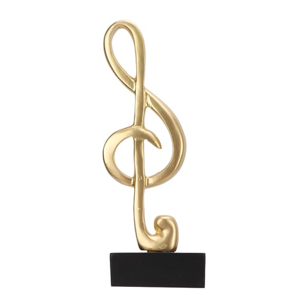 Musiknode Skulptur Musiknode Form Elegant Enkel Harpiks Musiknode Bordsskulptur til Kontorbordsdekoration