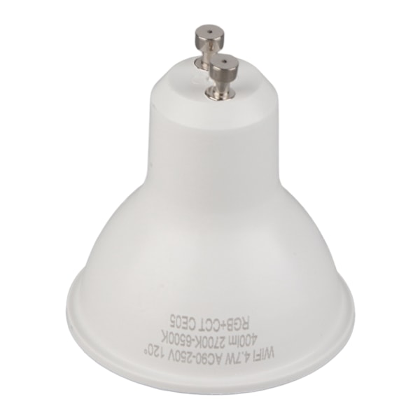 Smart LED-lampa RGB WW Dimningsfunktion GU10-gränssnitt WiFi Smart Dimbar LED-lampa för hemmakontor hotell AC90‑250V