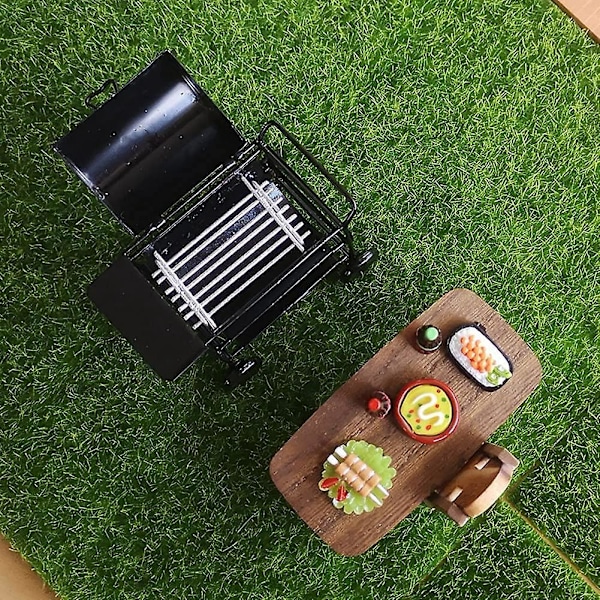Barbecue Grill 1:12 Børnekøkken Tilbehør Barbecue Køkken Madlavningsspil Mini Hus