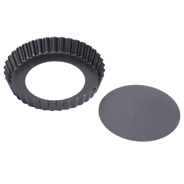 NonStick Rund Karbonstål Pai Pizza Kakeform Avtakbar Bunn Kakebakeform (9 tommer)