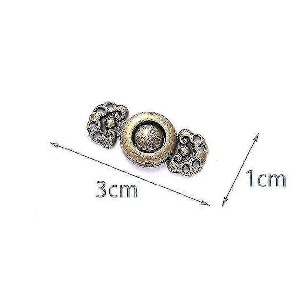 Genanvendelige Metal Knapper Perle Trykknap Bukser Nål Udtrækkelig Knap Sy-på Spænder Til Jeans Perfekt Pasform Reducer Talje Bronze sky 5 stk