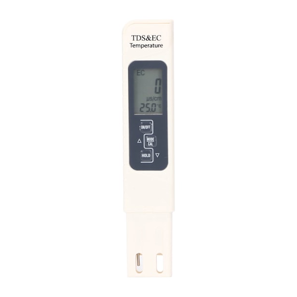 EC TDS-mätare 3 i 1 3-nyckel 0-9999 ppm vattenkvalitetstestpenna EC TDS-mätare för dricksvattenakvarier pool