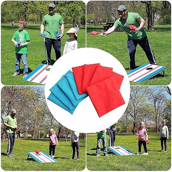 Utomhus Cornhole Bean Bags Set - 8 Hållbara Cornhole Bags för Cornhole Spelträning