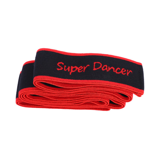 Yoga Resistance Band Latin Dance Elastiskt Stretching Bälte Fitness Träning Drag Band (Röd)