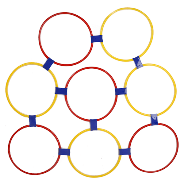10 stk. Børnetræningsringe Spring reb hoppeleg ringe til sensorisk træning Fysisk fitness Dia 37cm / 14.6in