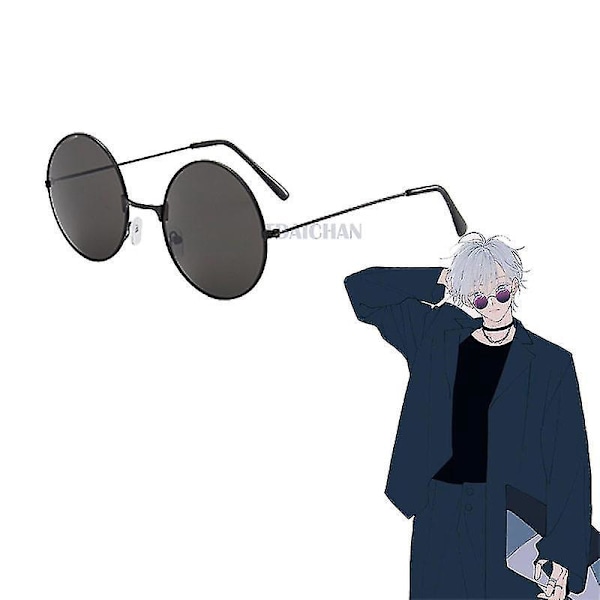 Gojo Satoru Cosplay Parykk - 2023 Anime Jujutsu Kaisen Parykk En Størrelse Briller