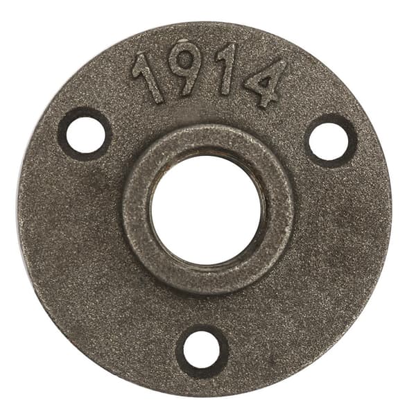 10 stk. Legering/ Støpejern 3 Hull 65mm DN15 Flens Rørbase Gjenge Gulvflens (Støpejern)
