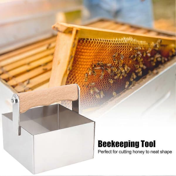 10.5x10.5x10.3cm Stainless Steel Honey Cutter Cutting Tool Beekeeping Tool Accessory