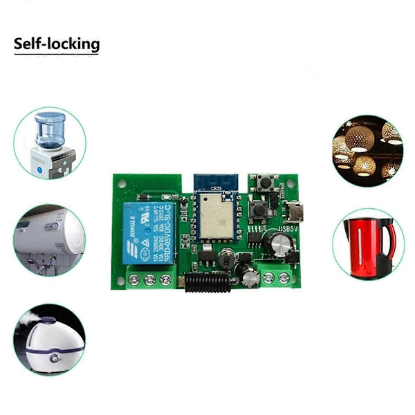 Tuya WIFI Smart Switch Controller Grind Garage Dörröppnare 1CH 7-32V