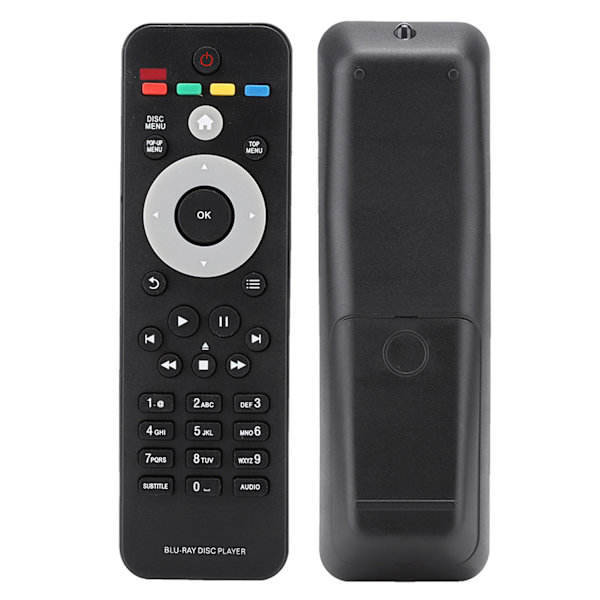Fjernkontroll med store knapper for Philips RC 2820 Blu-ray-spiller