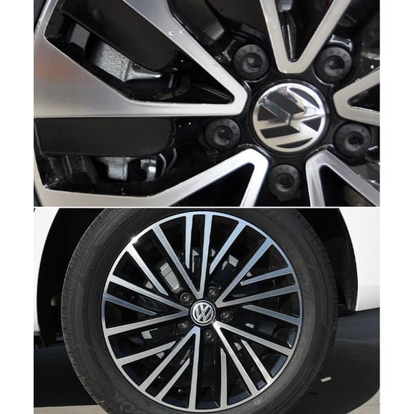 4 stk. 65 mm navkapsler til Volkswagen, fælgkapsler med billogo, tuningtilbehør til bilhjul.