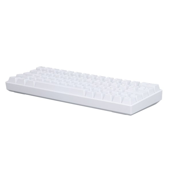 Mekanisk tastatur 64 taster RGB trådløs 2.4G BT3.0 5.0 Type C kablet tilkobling ergonomisk hvit mekanisk tastatur rød bryter