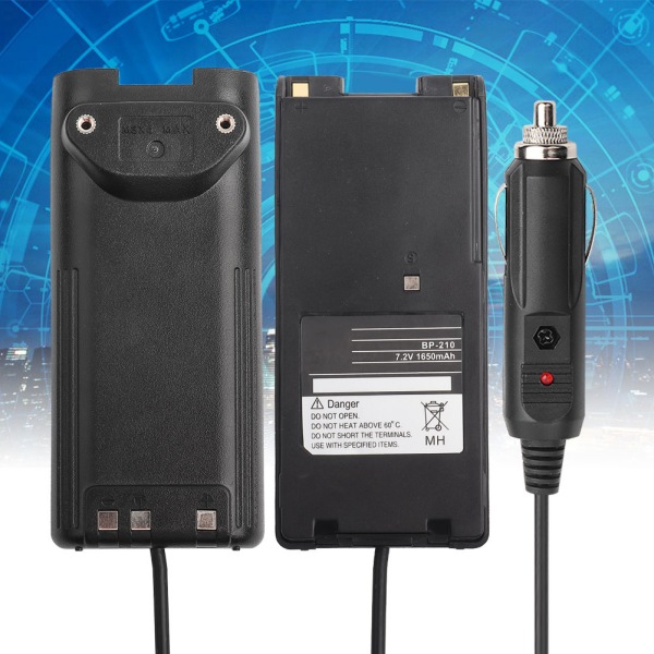 12V Biloplader Radio Batteri Eliminator Adapter til ICOM IC V8 IC V82 IC A6 IC A24 IC F3GT