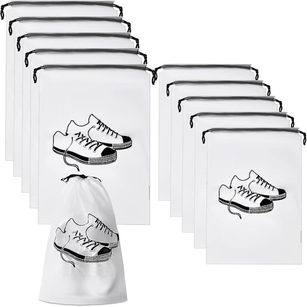 10 matkakengän säilytyspussin set (36x25cm)