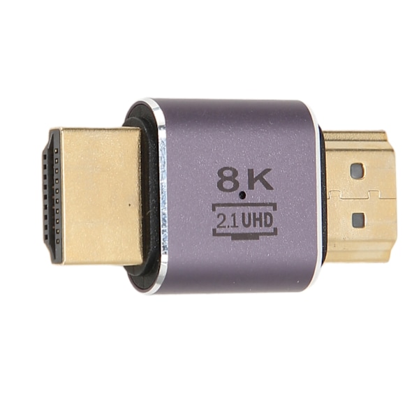 8K HD Multimedia Interface Kopplare 48 Gbps Hane till Hane 2.1 HD Multimedia Interface Adapter med Indikator