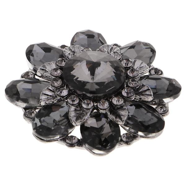 Legering Rhinestone Skaftknapper Dekorative Knapper Sy Tilbehør Sort