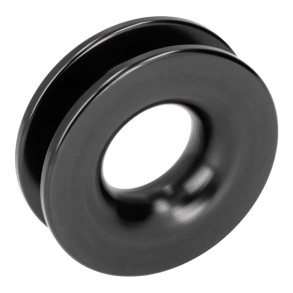 Redningsring Træk Snatch Remskive Aluminiumlegering til ATV UTV Truck Marine Båd ShacklesSort