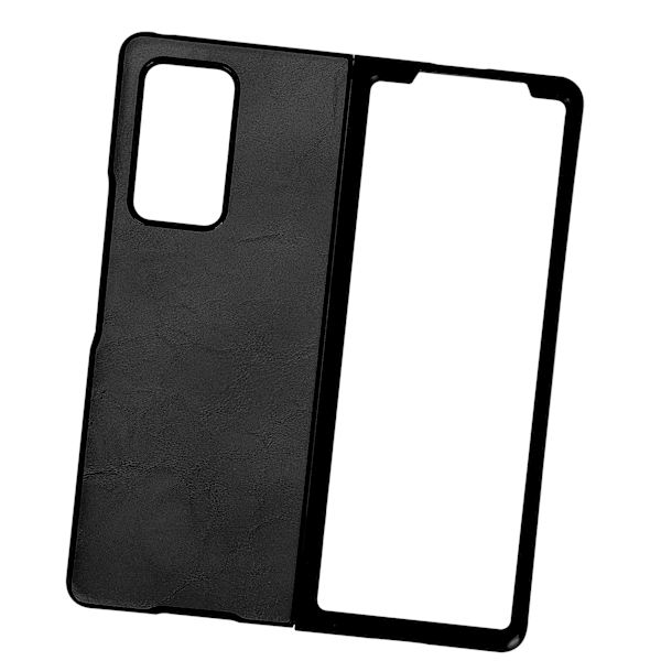 Læderetui til Samsung Galaxy Z Fold 2 Mobiltelefon Anti-fald Beskyttende Etui Sort