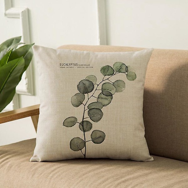 Set med 7 st Dekorativa Mjuka Kuddfodral för Soffa, Sovrum - 45 x 45 cm (7 olika stilar)
