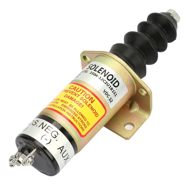 12V stålhus motoravstengningsstoppsolenoid erstatningssett 1504-12C2U1B1S1