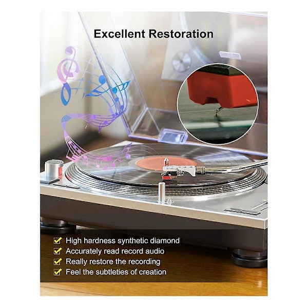 Platespiller Nål Diamant ATN95E Stylus for AT-LP120-USB & Diverse