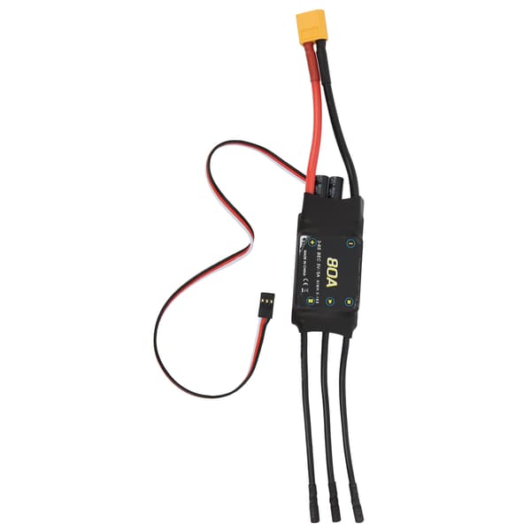80A Brushless ESC Hastighedsregulator til Justerbar BEC RC Drone Skumfly Tilbehør