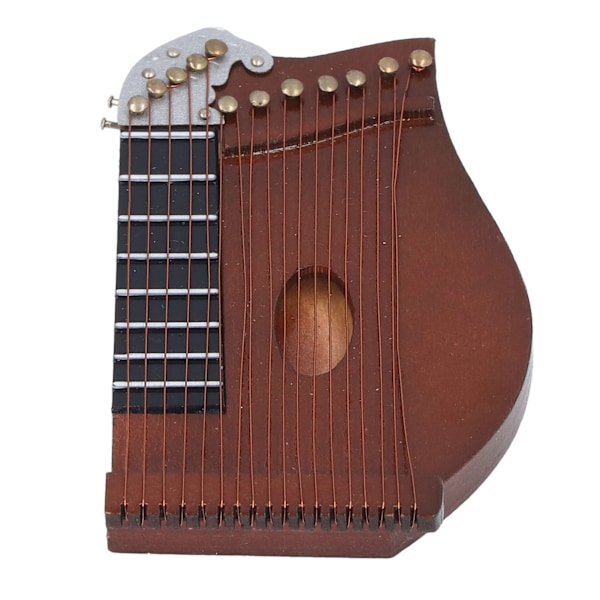 Guzheng Model Træ Miniature Guzheng Musikinstrument Model Display til Hjemmeindretning