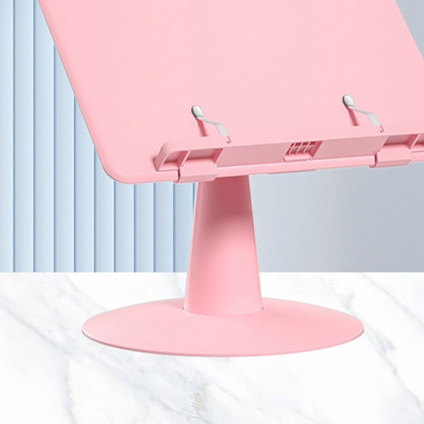 Boglæsestativ Justerbar Foldbar Multifunktionelt Skrivebordsbogstativ Bogstativ til Børn Sakura Pink
