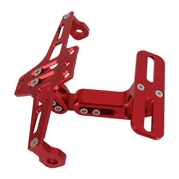 Motorcykel Nummerplade Beslag CNC Aluminium Legering Universal Justerbar Motorcykel Nummerplade Holder Rød