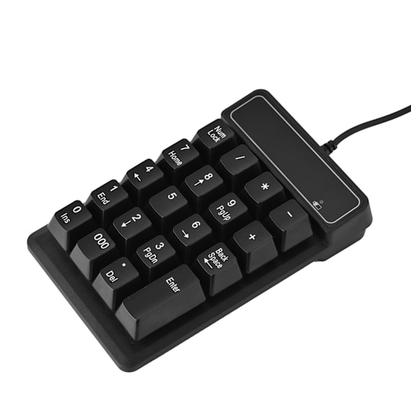1,5M / 5FT USB Kablet 19 Tasters Numerisk Tastatur Num Pad til Windows Laptop Desktop PC