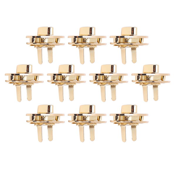 10 stk. Hardwarelås Spænde Klassisk Design 4cm Drejelås Spænde Pung til DIY Læderhåndværk Punge Pung