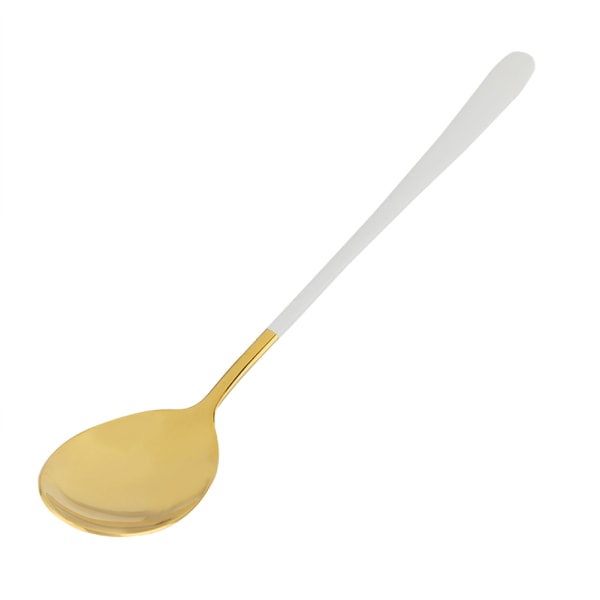 Gjenbrukbare spisepinner i rustfritt stål med skjesett servise servise (hvit gyldent)