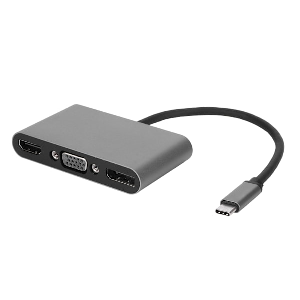 5-in-1 Type-C-monitoimitelakointiasema HDMI+DP+VGA+USB+PD-liitäntä HUB-sovitin