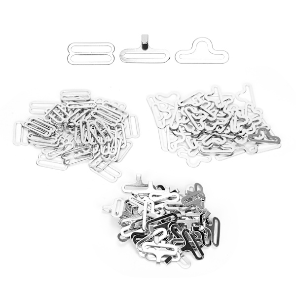 50 set justerbara klämmor set mässing 8‑formade bergsformade spännen för slips eller ryggsäck