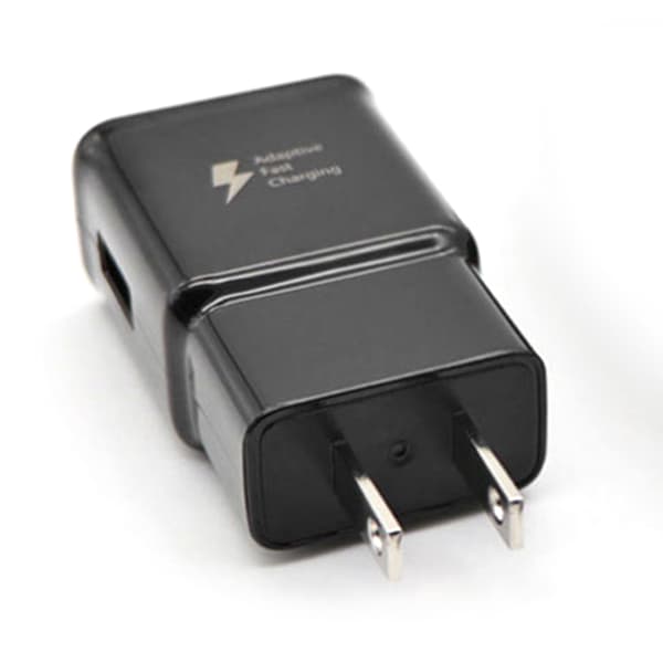 Opladerblok Intelligent Detektion US-stik Sort PC Flammehæmmende Materiale USB-opladerblok til Samsung S8