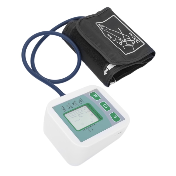 Elektrisk arm Blodtrykksmåler Digital Display Blodtrykksdetektor Måling Tester