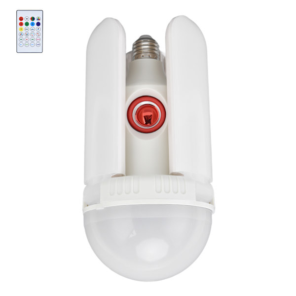 48W E27 LED Bluetooth-højttaler Projektionslys Fjernbetjening RGB Musik Loftslampe 85‑265V