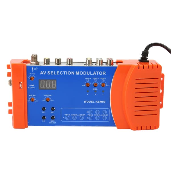 AV-valgmodulator Professionel PAL NTSC Standard VHF UHF RF-modulator til hjemme-tv 100‑240V US-stik