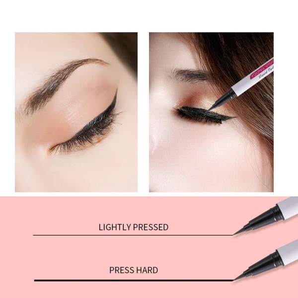 Flytande eyelinerpennor 5 färger eyeliners set för kvinnor fläcksäkra färgade vattenlinje eyeliners